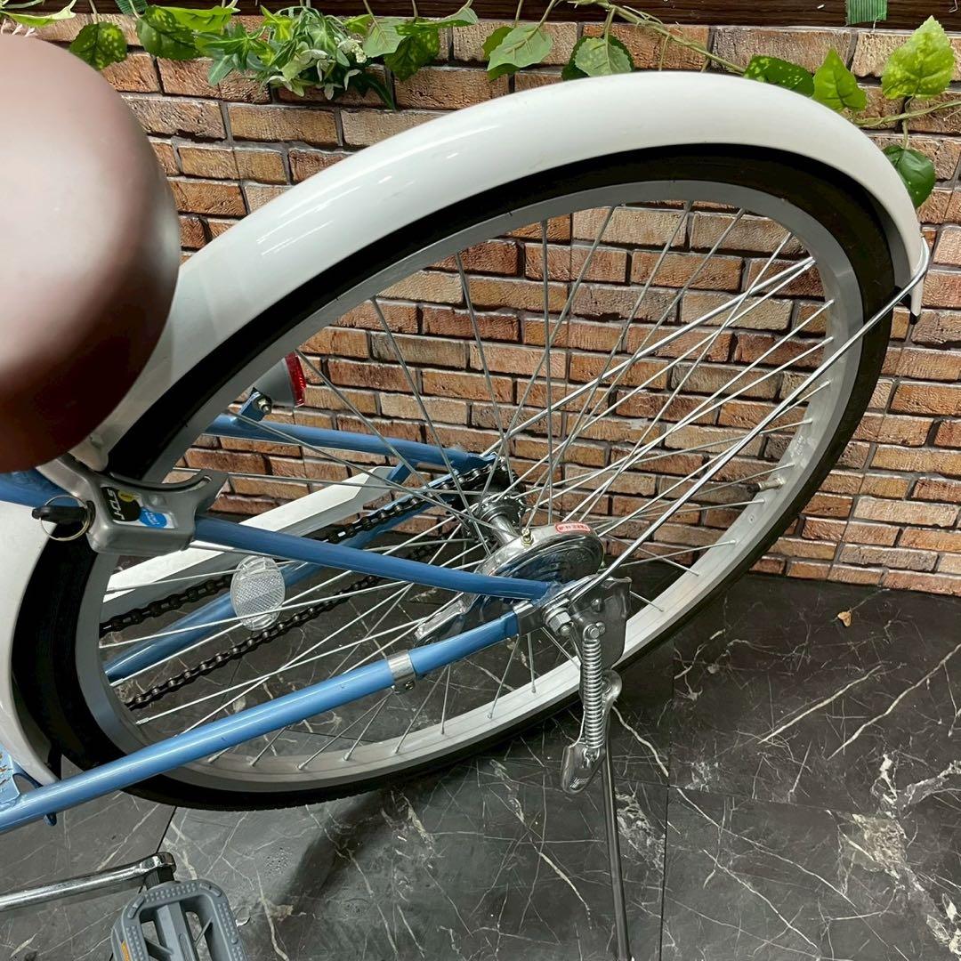 【73】子供用自転車 子供車 Chan Star ブルー 26インチ シングル