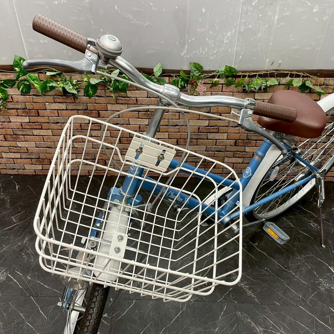 【73】子供用自転車 子供車 Chan Star ブルー 26インチ シングル