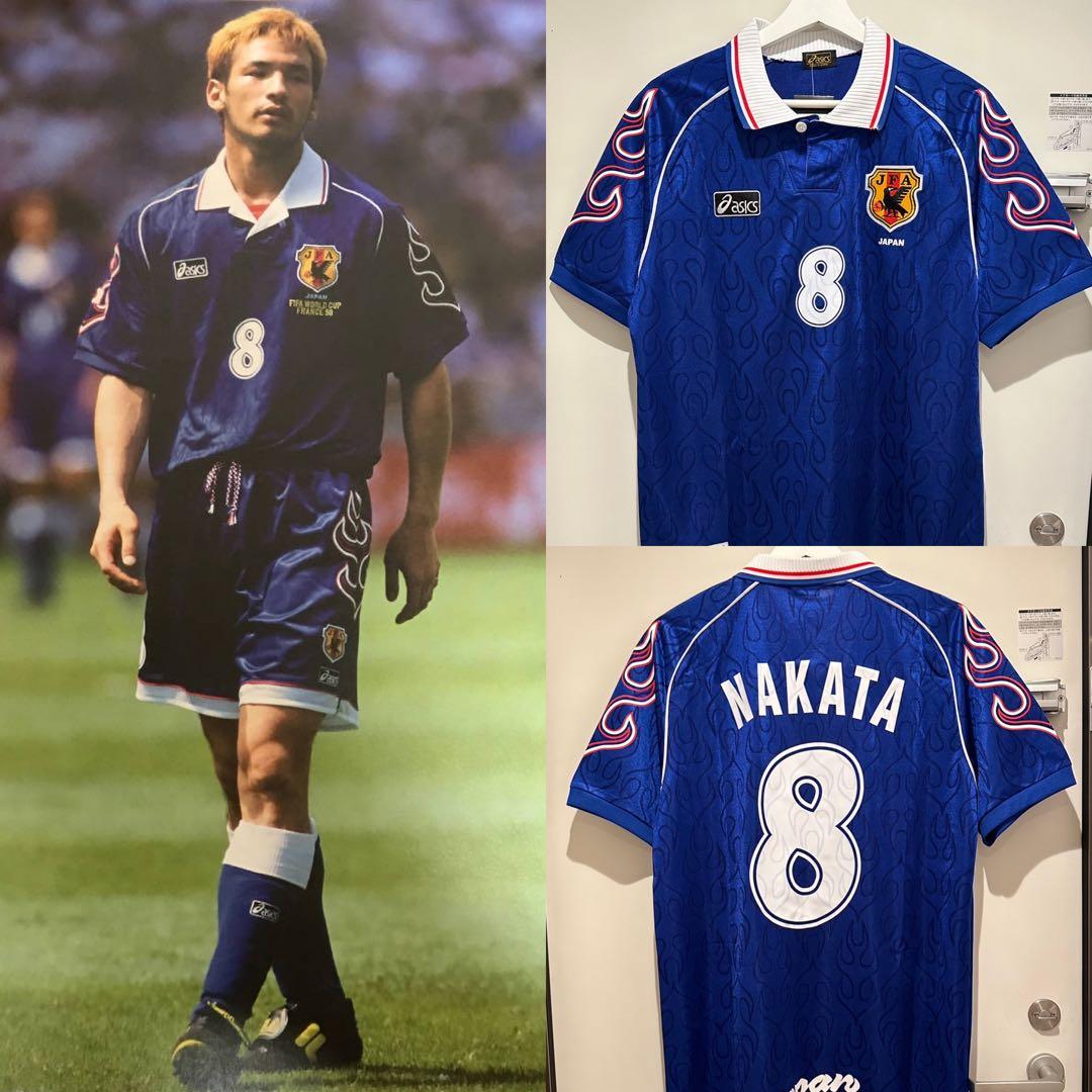 激レア サッカー日本代表 ユニフォーム 1998年モデル 炎 ASICS - メルカリ