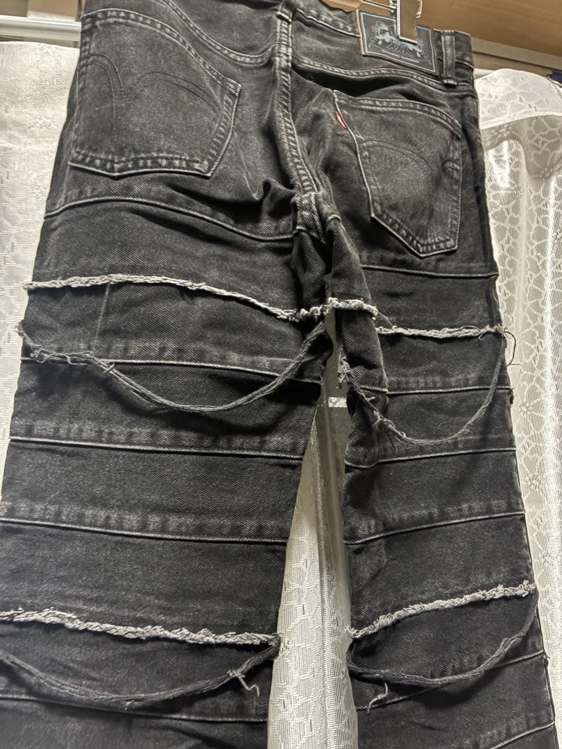 【美品】THEE HYSTERIC XXX・ウミヘビデニム・ブラック・サイズL