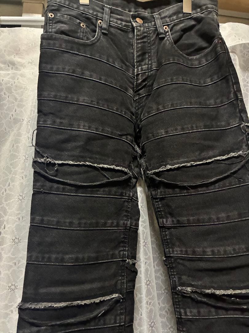 【美品】THEE HYSTERIC XXX・ウミヘビデニム・ブラック・サイズL