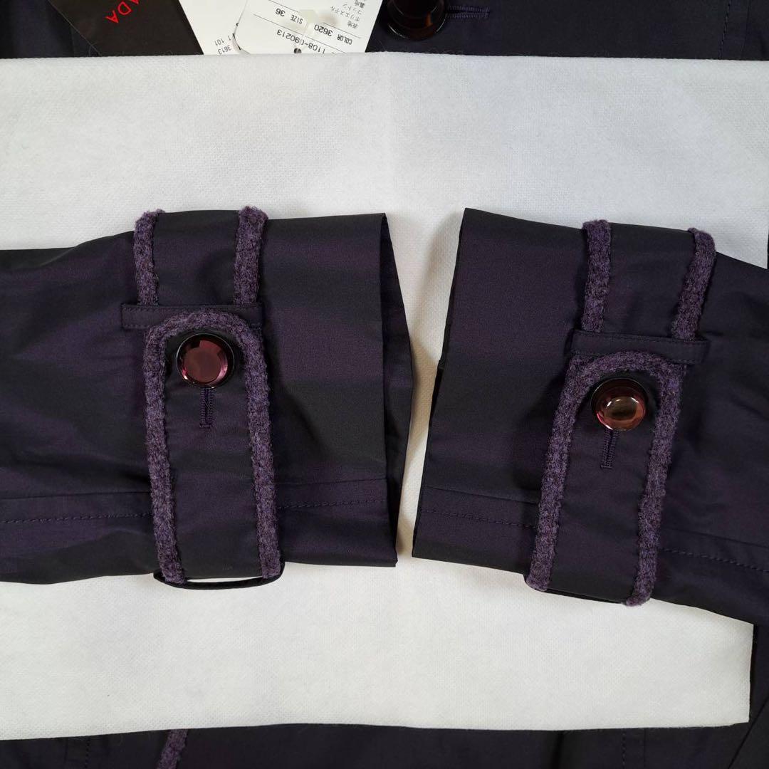 希少色 未使用品 エスカーダ トレンチコート パープル - メルカリ