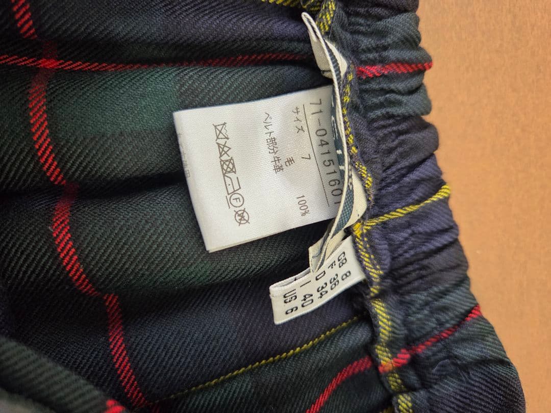 O'NEIL of DUBLIN オニール タータンチェック ウール100