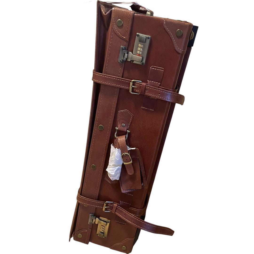 【新品】ユーラシア 豚革 トランク キャリーケース 旅行バッグ スーツケース 茶