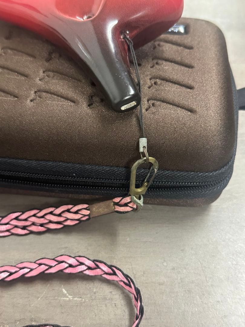 美品！OSAWA OCARINA 赤 オカリナ ストラップ ケース付きの通販