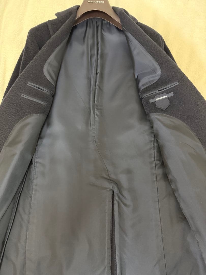 週末割引 極美品 TAGLIATORE ネイビー キャメル チェスターコート46