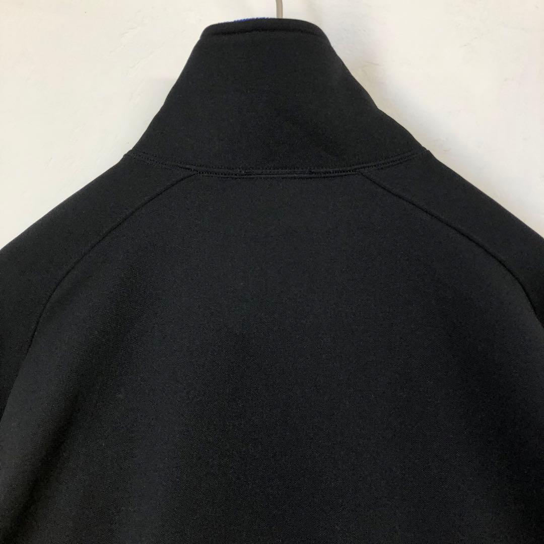 1898 デサント　アディダス　ジャージ　トラックジャケット　刺繍　ロゴ　黒