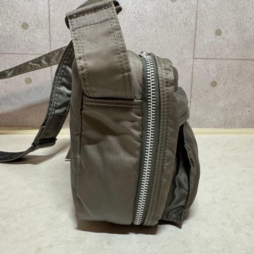 希少 PORTER タンカー ショルダーバッグシルバーグレー 2層式 廃盤品