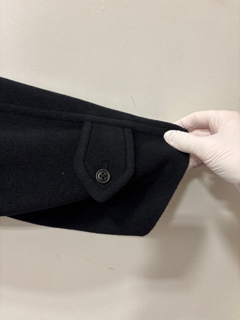 【極上アンゴラ70%】Burberry's ロングコート 黒 ラグラン 比翼仕立