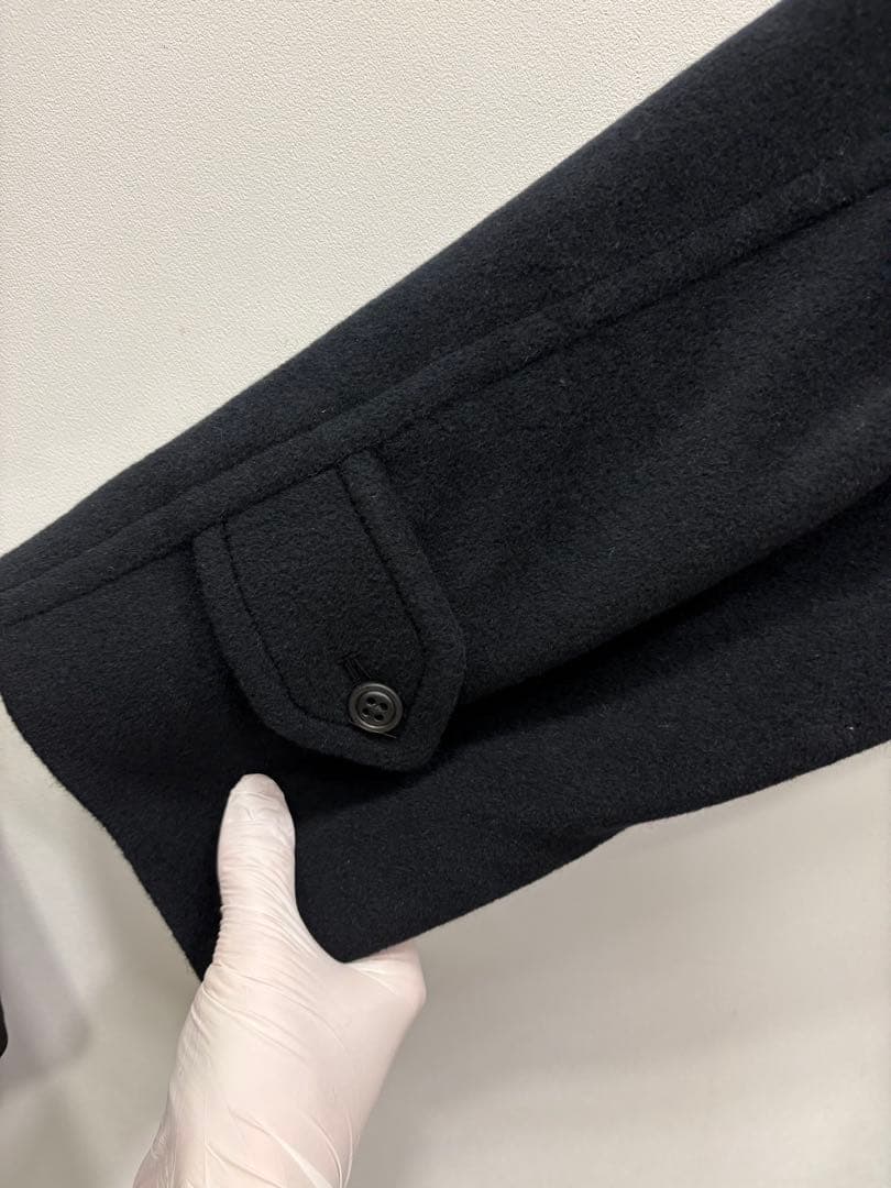 【極上アンゴラ70%】Burberry's ロングコート 黒 ラグラン 比翼仕立