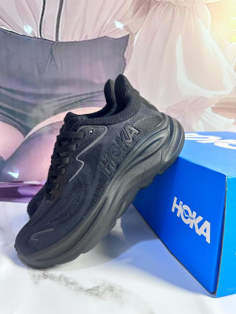 Hoka OneOne Clifton 10 スニーカー ブラック 24.5cm