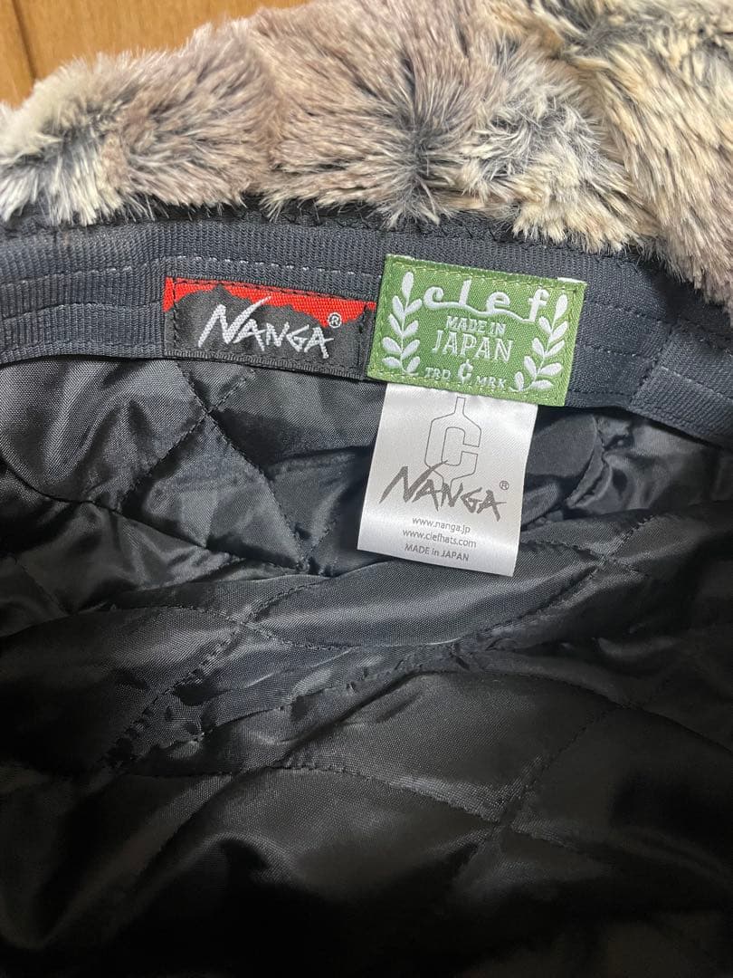 NANGA✖︎CLEF CORDY DOWN BOA CAP/ベージュ