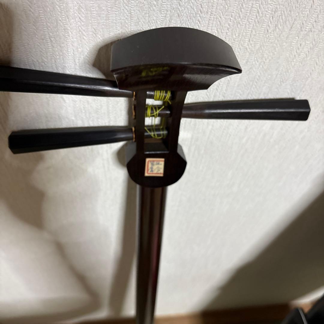 三味線　バチ　三絃駒　ハードケース 　和楽器　弦楽器　皮破れ