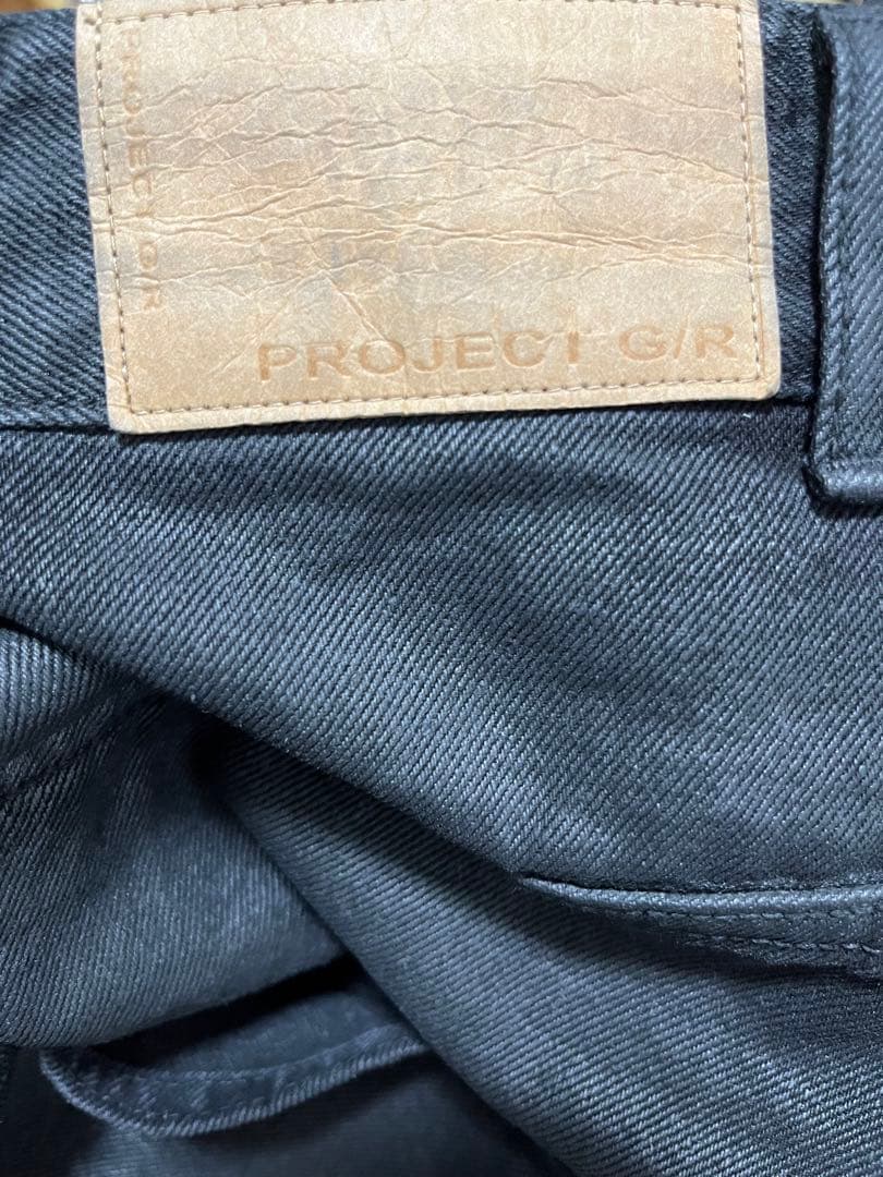 PROJECT GR】Coated Backward Denim Pants - メルカリ