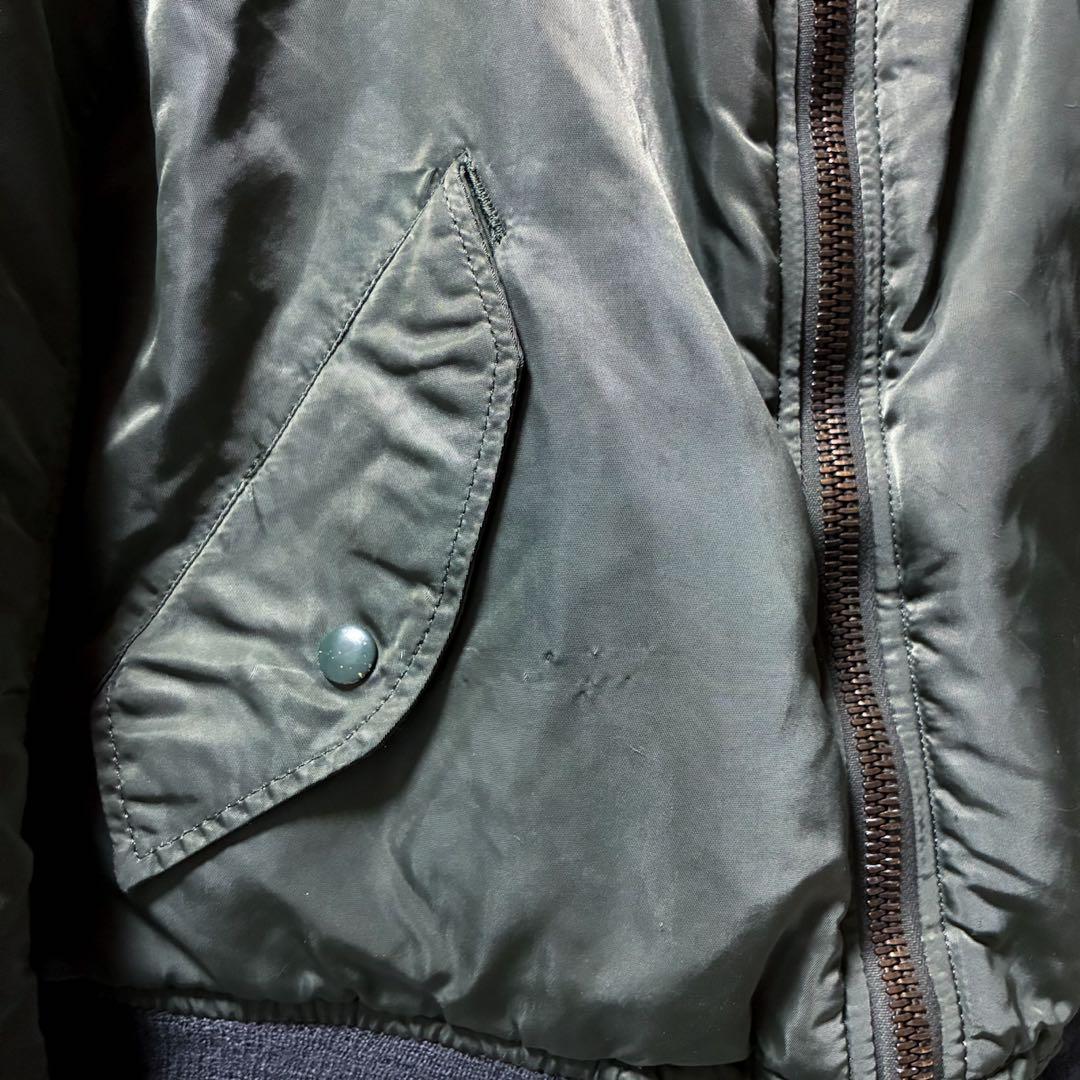 80s 米軍 MA-1 フライトジャケット S アルファ社製 グランドクルー