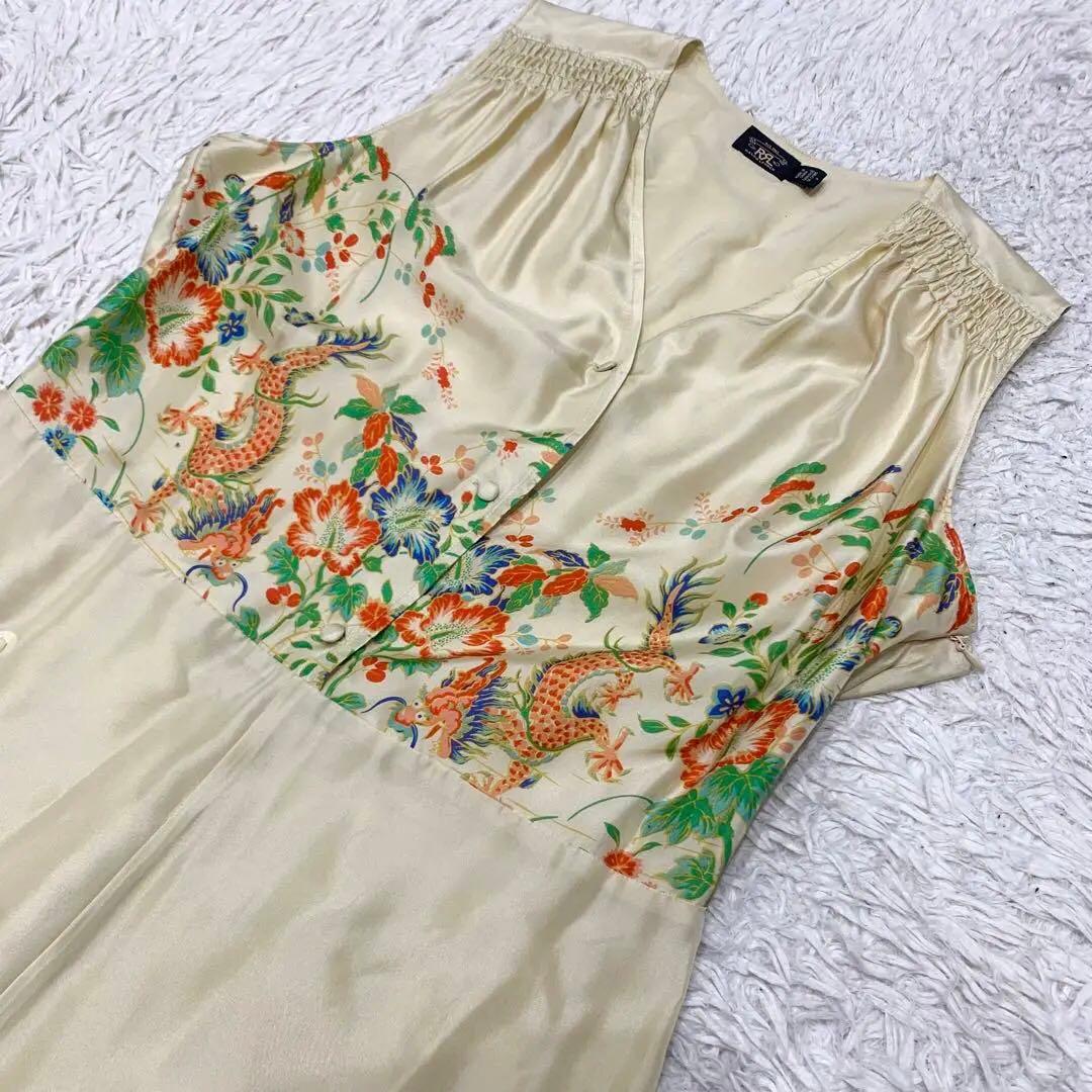 美品✨RRL ダブルアールエル オールインワン シャンパンゴールド シルク 4