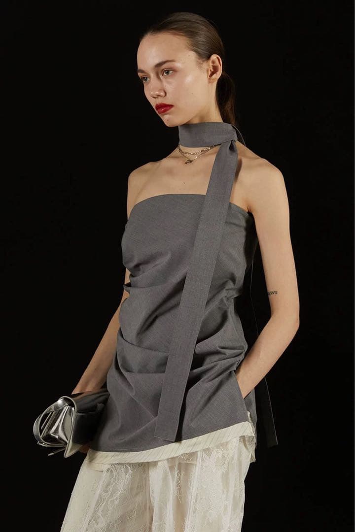 トップス Prank Project Asymmetrical Draping Bare