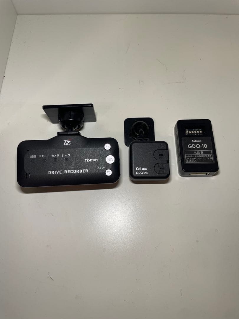 セルスター TZ-D201 ドラレコ+GDO-28 リアカメラ+GDO-10付