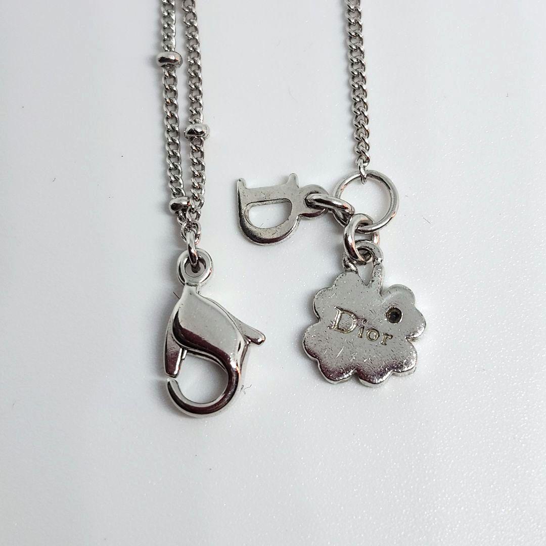 Christian Dior ディオール 3連 ハート ロゴ シルバー ブレス