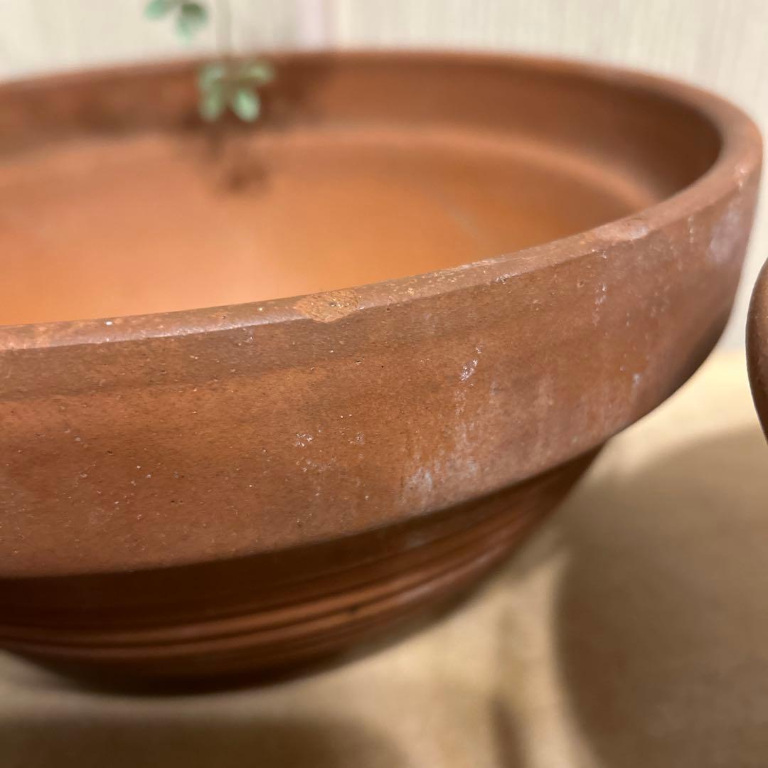 大型モダンシック鉢／中型　植木鉢テラコッタ鉢 【4個】まとめて