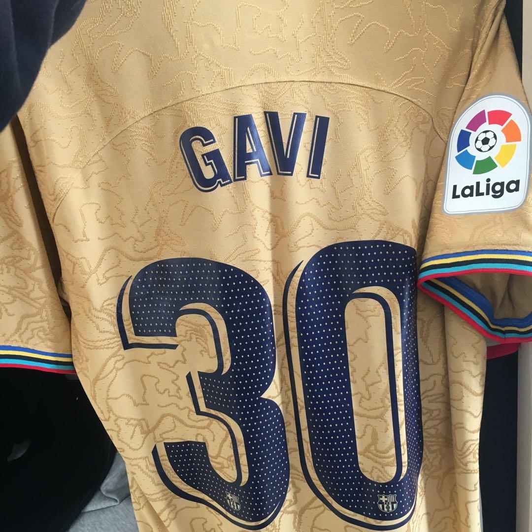 週末セール‼️バルセロナ3rd ガビ　オーセンティック　ユニフォーム