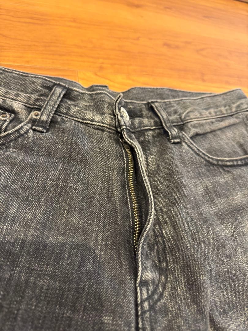 【美品】NEIGHBORHOOD ブラックデニム スリムストレートMサイズ