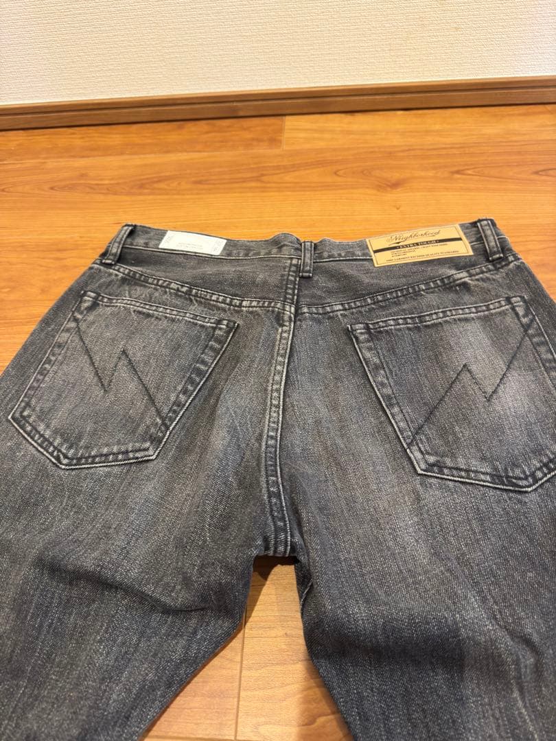 【美品】NEIGHBORHOOD ブラックデニム スリムストレートMサイズ