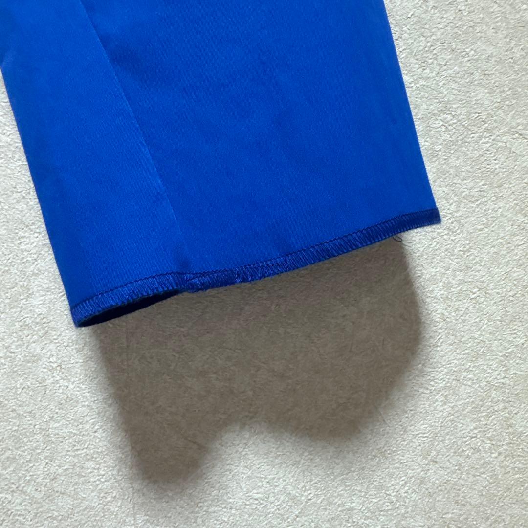 【新品】マンシングウェア・高性能・ストレッチ　ゴルフパンツ　ブルー　L W85