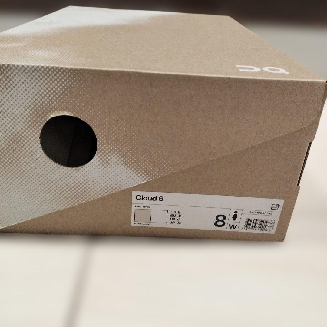 【美品】Onスニーカー cloud6 Pearl/White 25cm