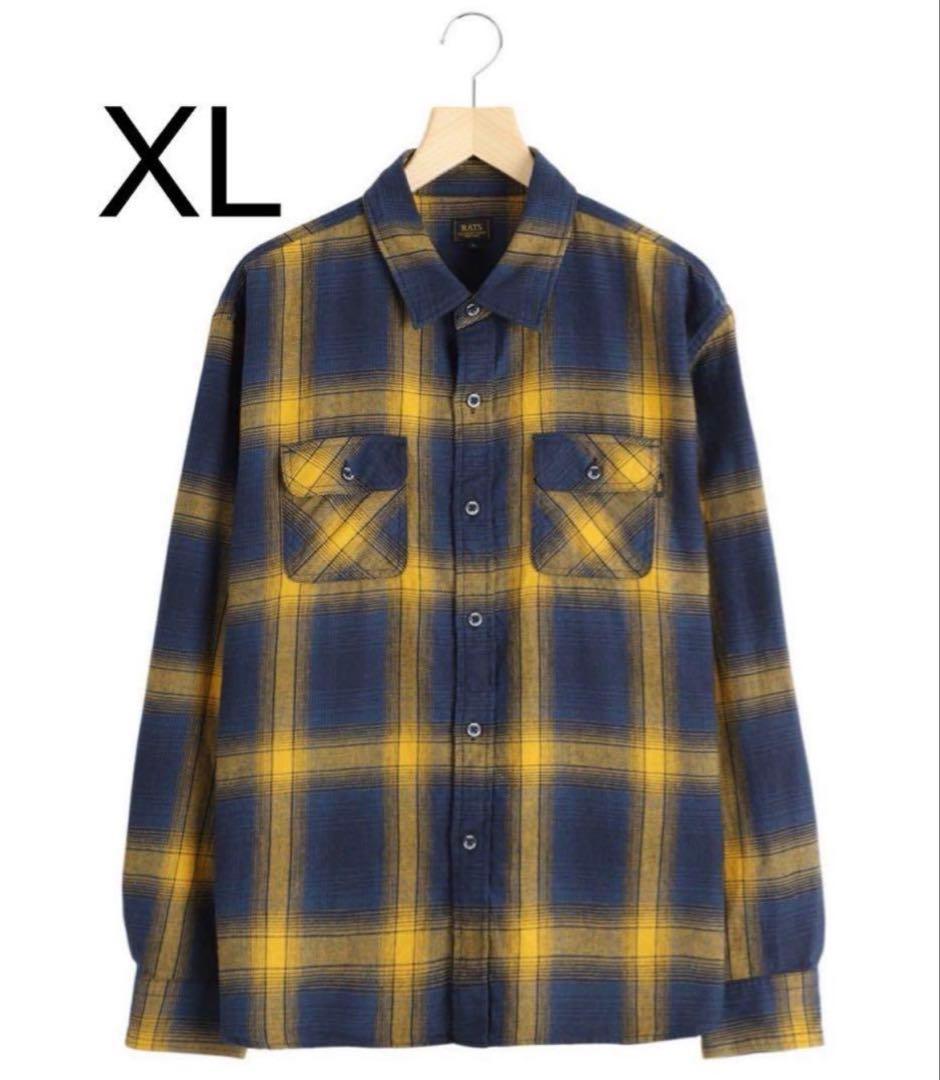 rats cotton linen チェックシャツ キムタク XLサイズ - メルカリ