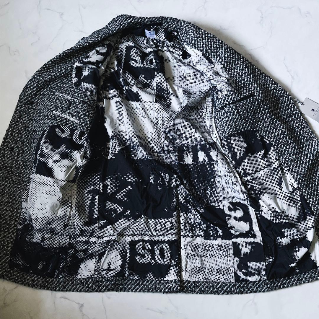 新品未使用品R.NEWBOLDツイードロングチェスターコート