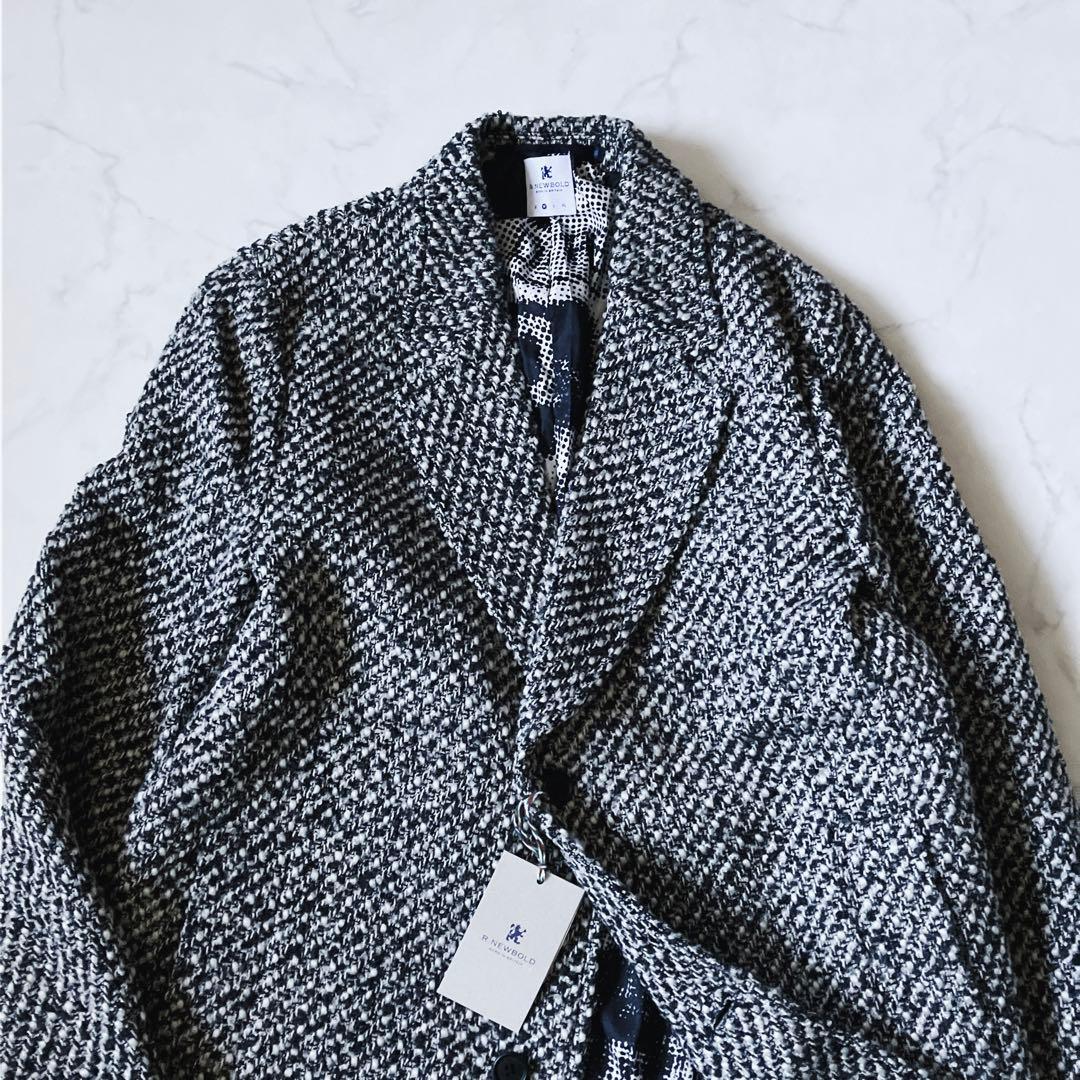 新品未使用品R.NEWBOLDツイードロングチェスターコート