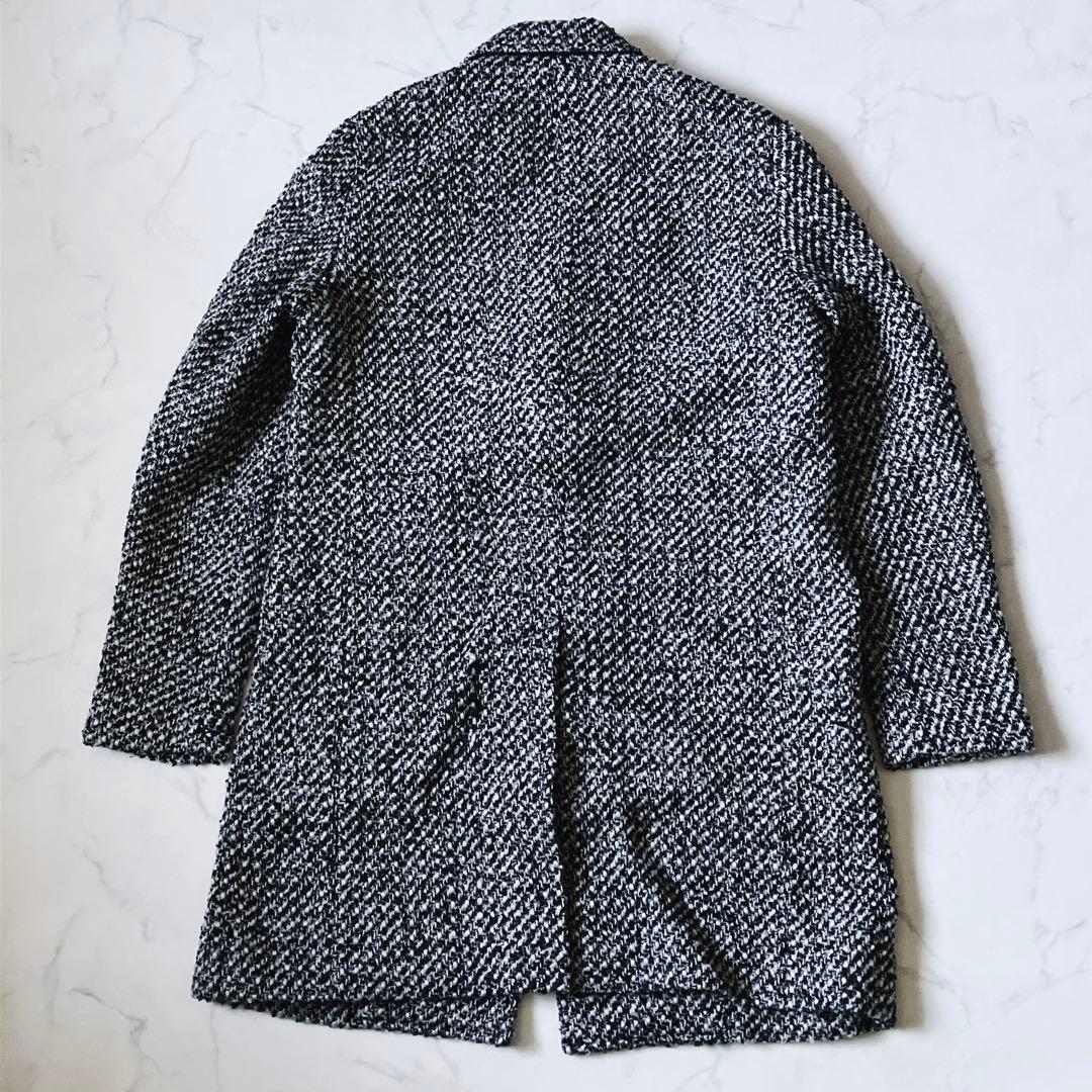 新品未使用品R.NEWBOLDツイードロングチェスターコート