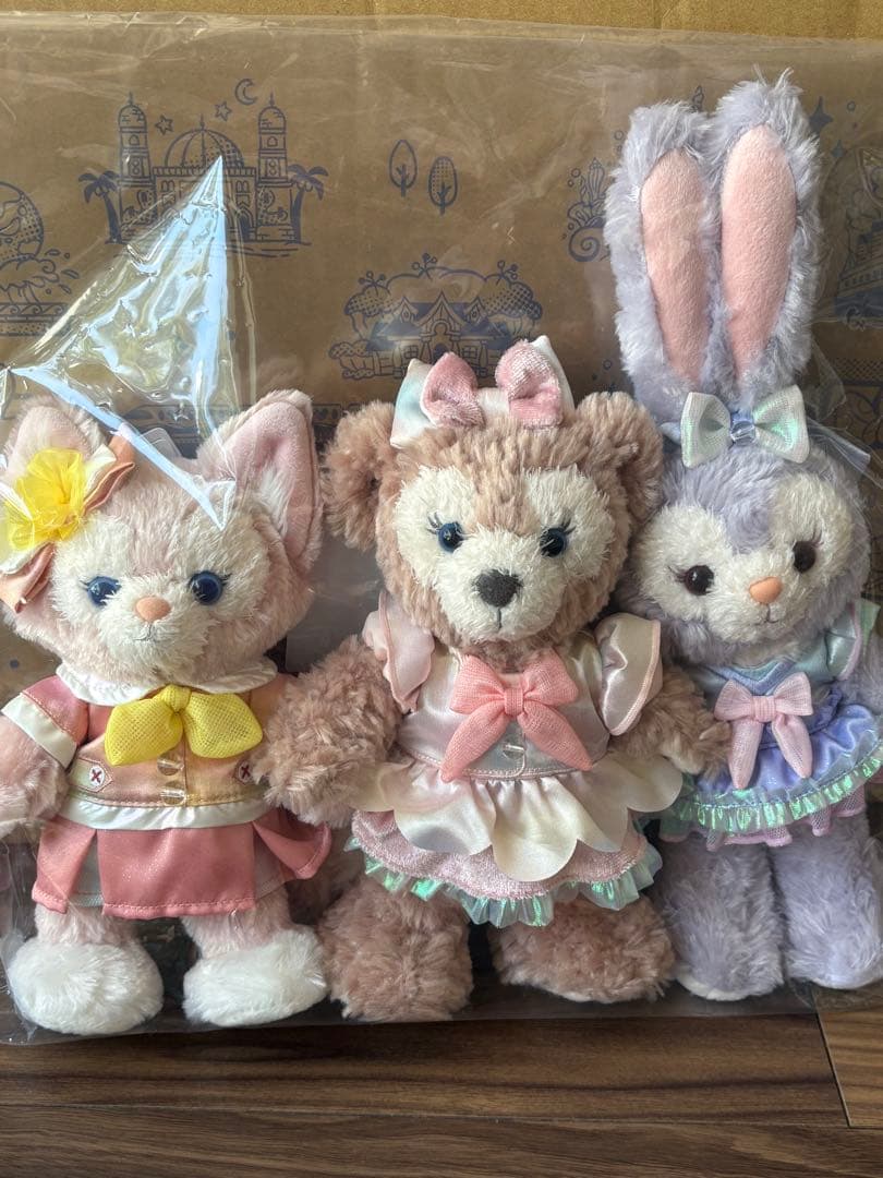 ぱとら　カラフルハピネス　ポージープラッシー　ダッフィー&フレンズ　【3体