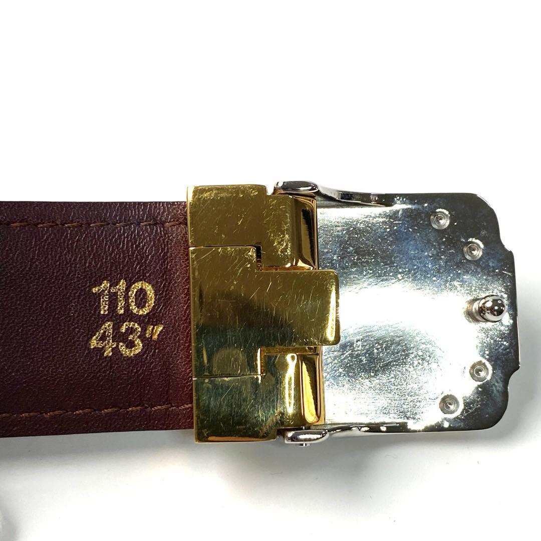 美品 カルティエ Cartier サントス レザー ベルト