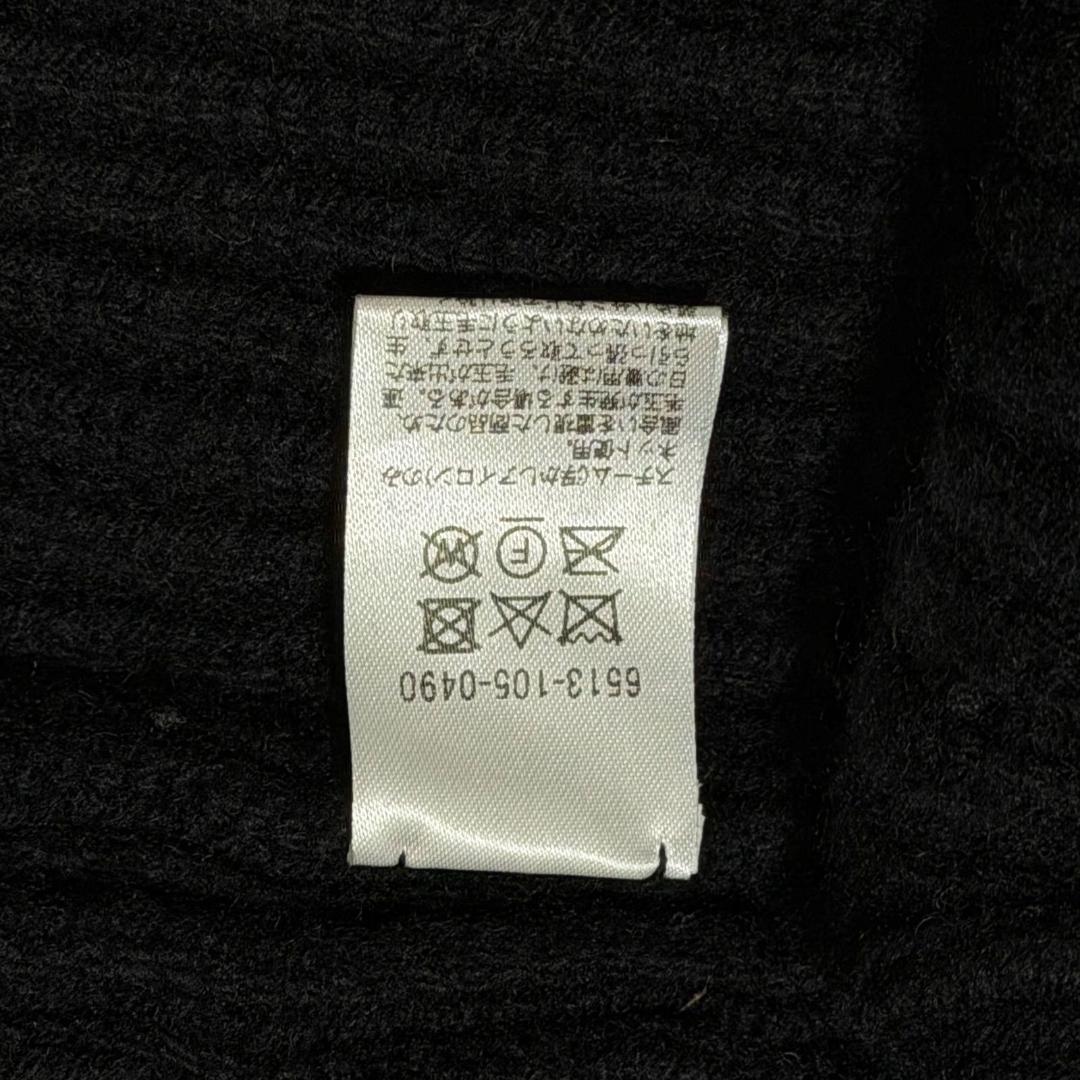 美品✨ドゥロワー ウールカシミヤ リブ編みタートルネックポンチョ 黒 ブラック