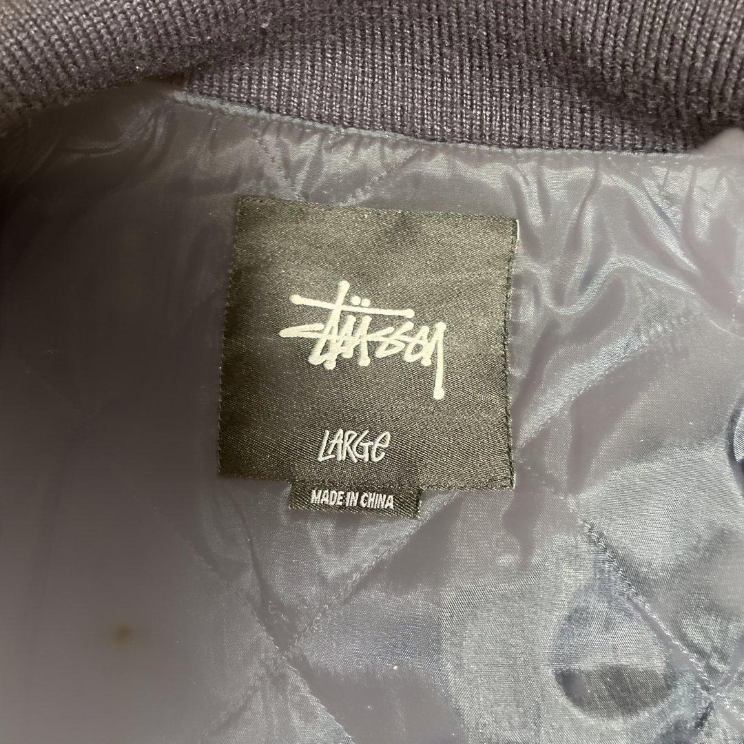Stussy 00s ssリンク コーデュロイスタジャン　Lサイズ　ネイビー