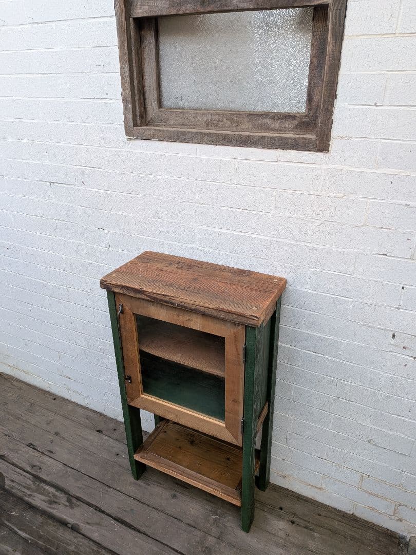 古材かざり棚 グリーン