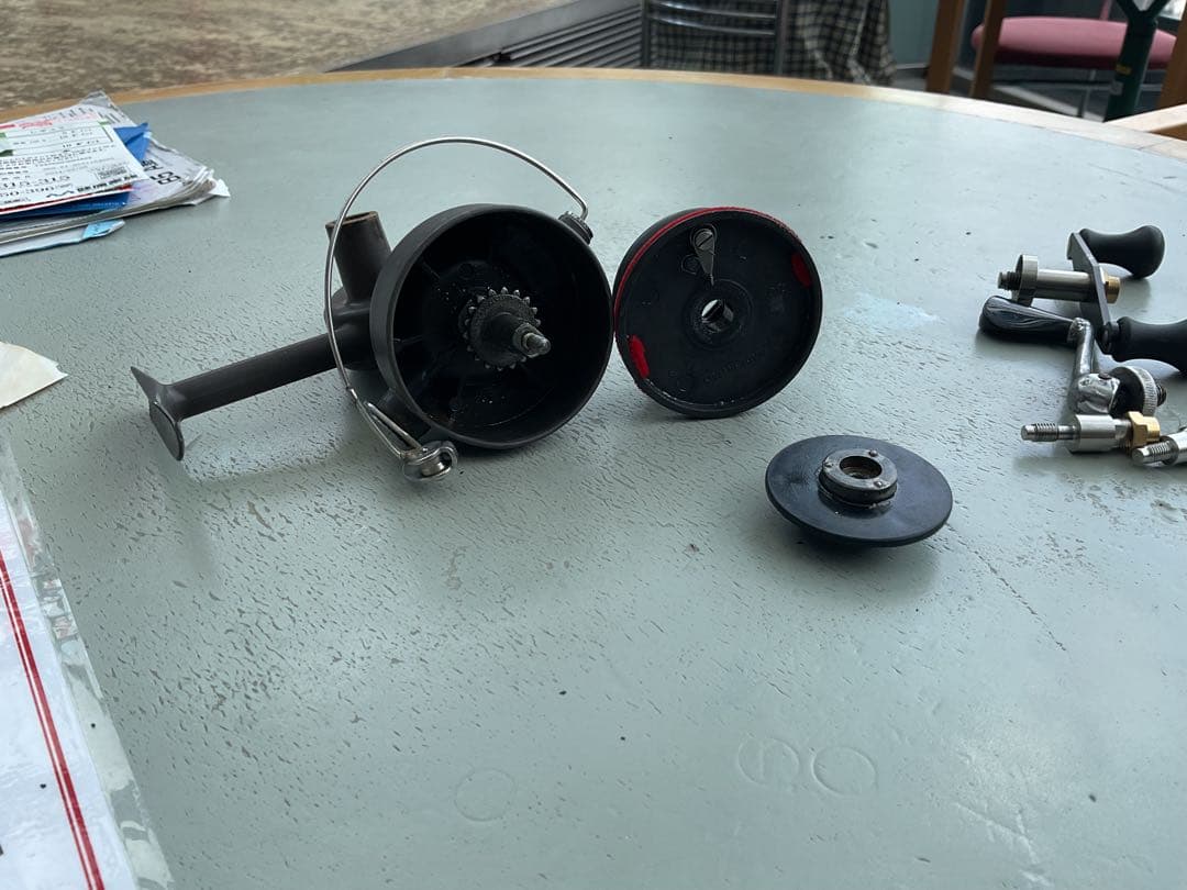 オービス100Aリールとアブ33 ミッチェル308左ハンドル専用シャフト