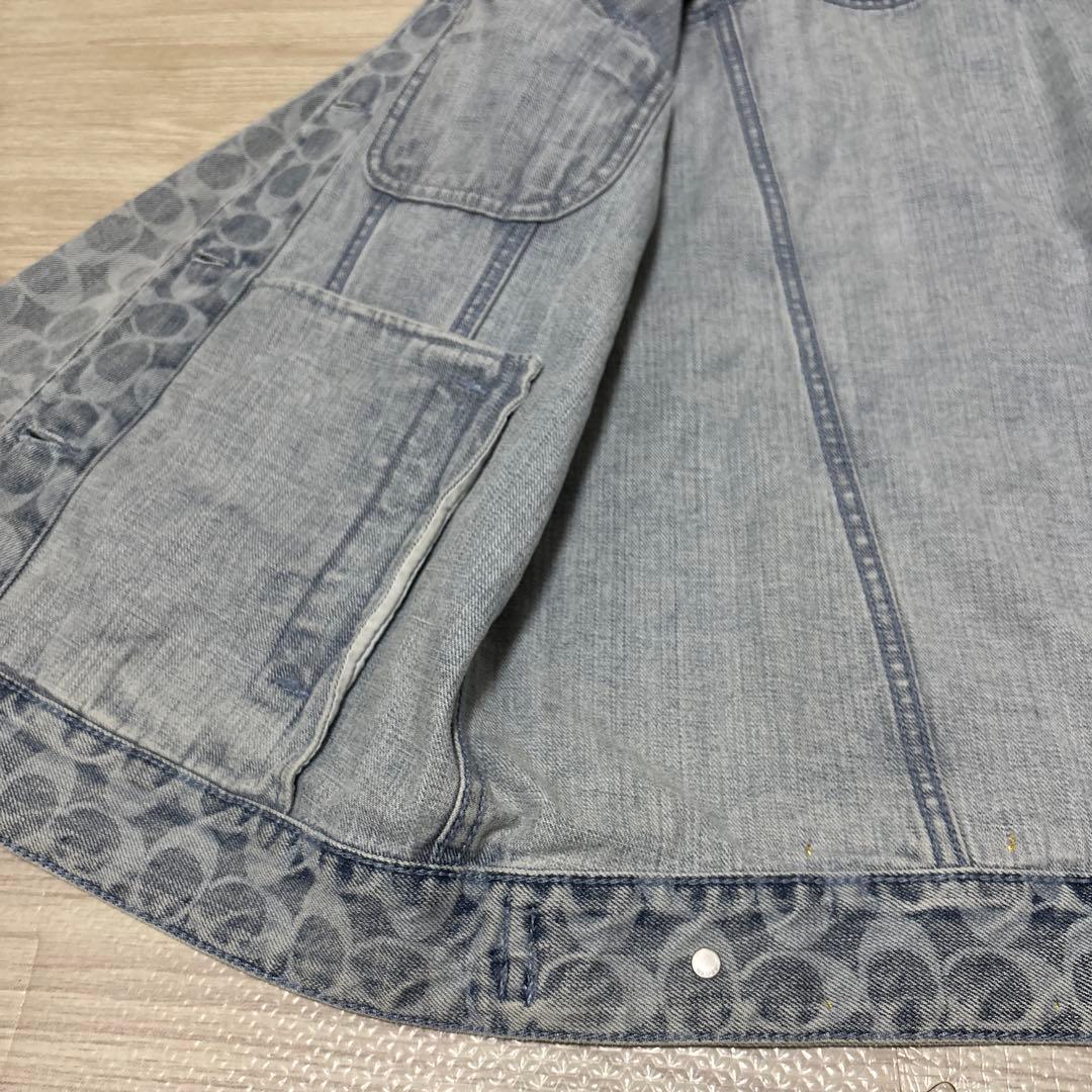 COACH ロゴパターン オーバーサイズデニムジャケット