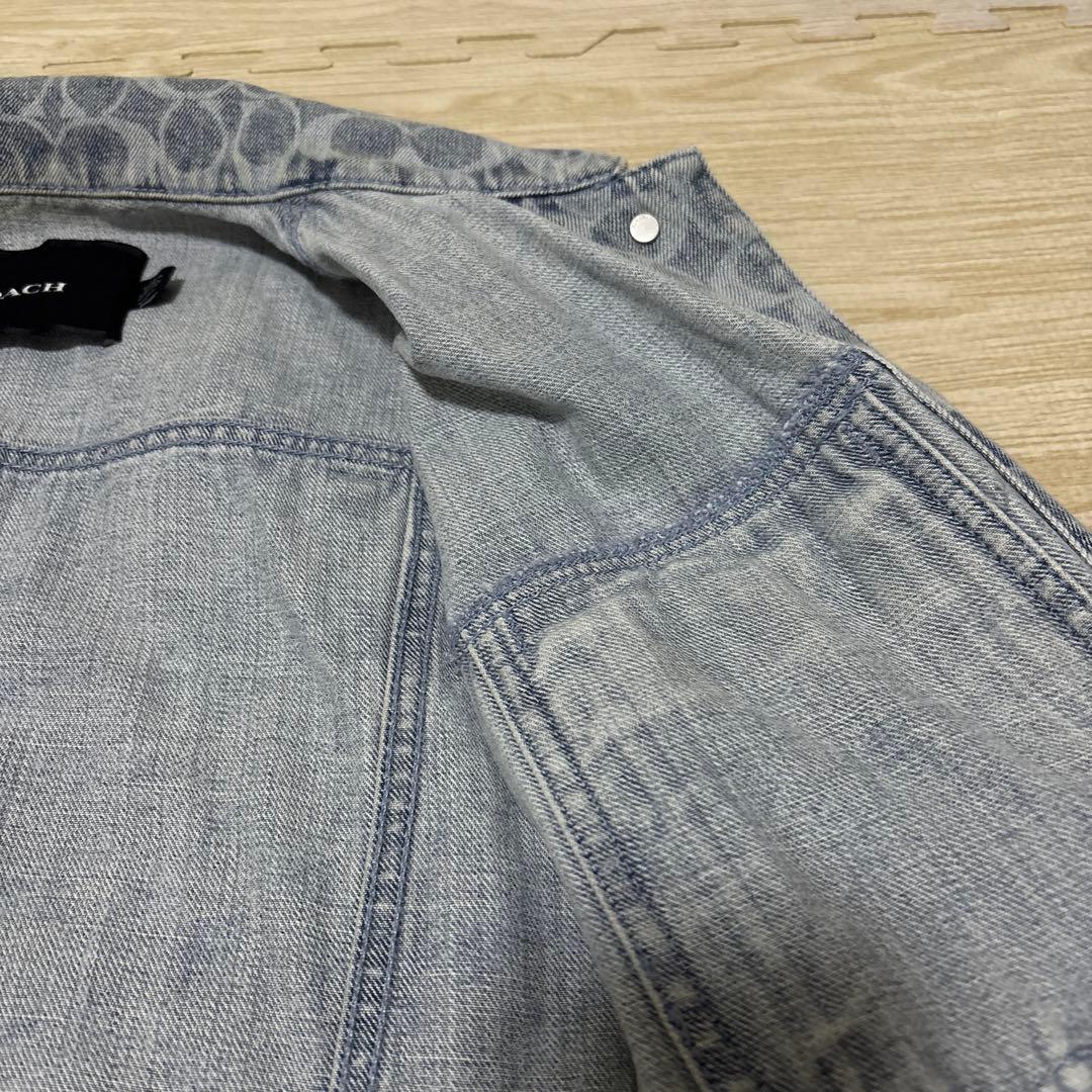 COACH ロゴパターン オーバーサイズデニムジャケット