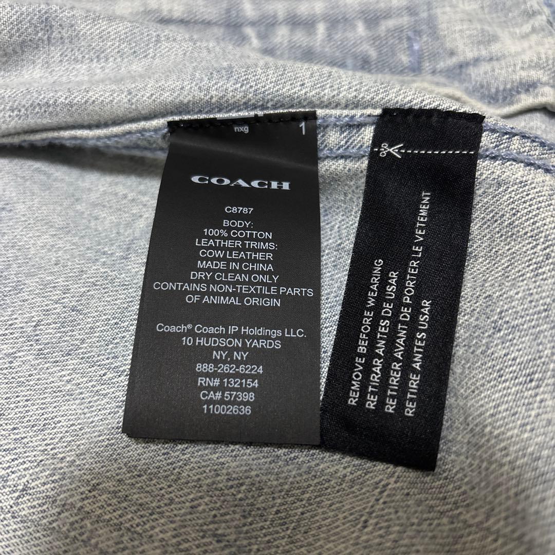 COACH ロゴパターン オーバーサイズデニムジャケット