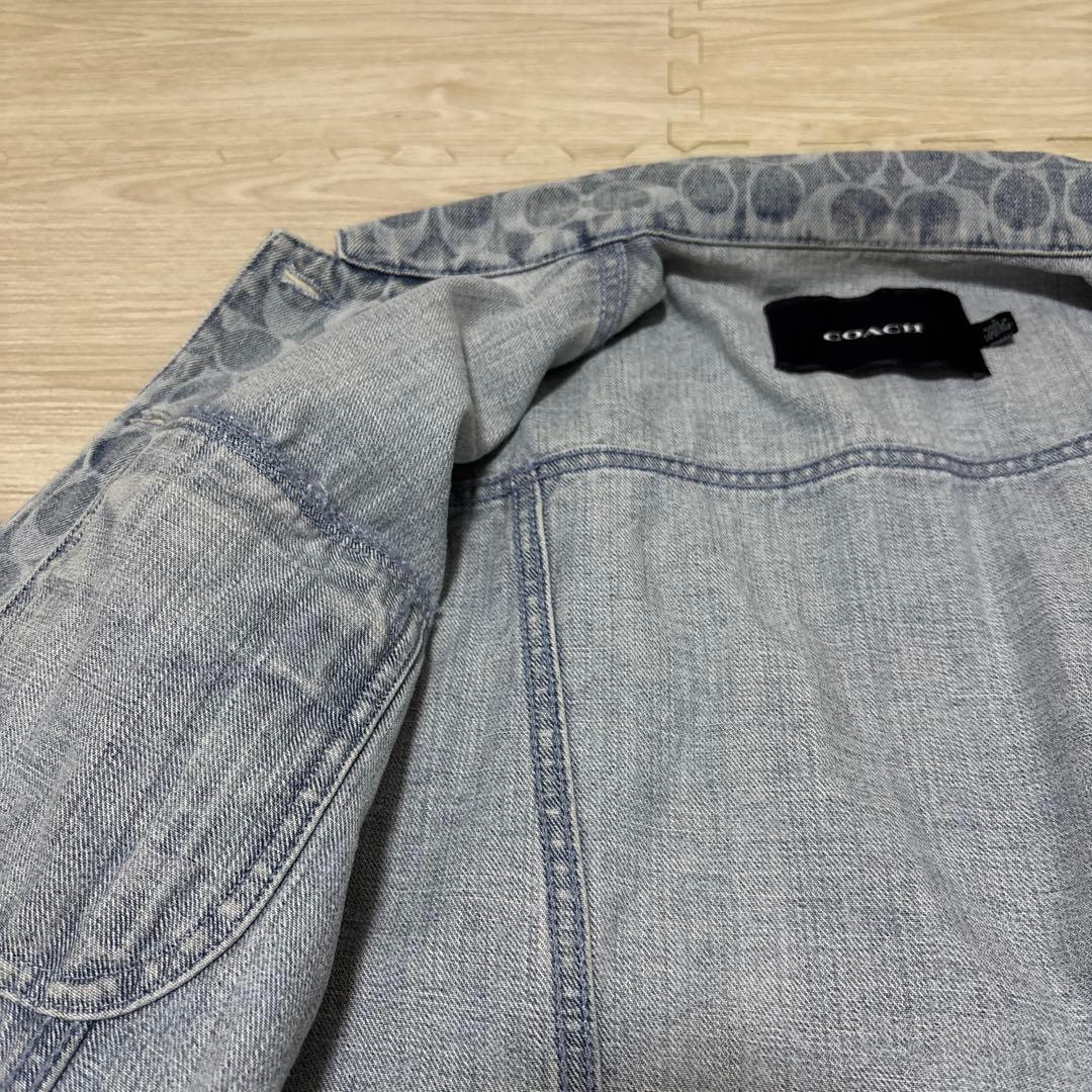 COACH ロゴパターン オーバーサイズデニムジャケット