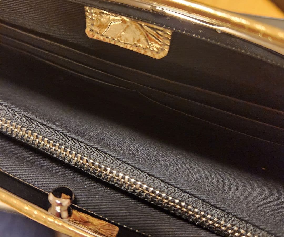 【新品】kawa-kawa がま口長財布 ゴールド