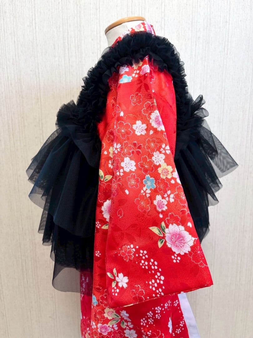 被布エプロン❁被布♡被布チュール♡被布ドレス♪Black