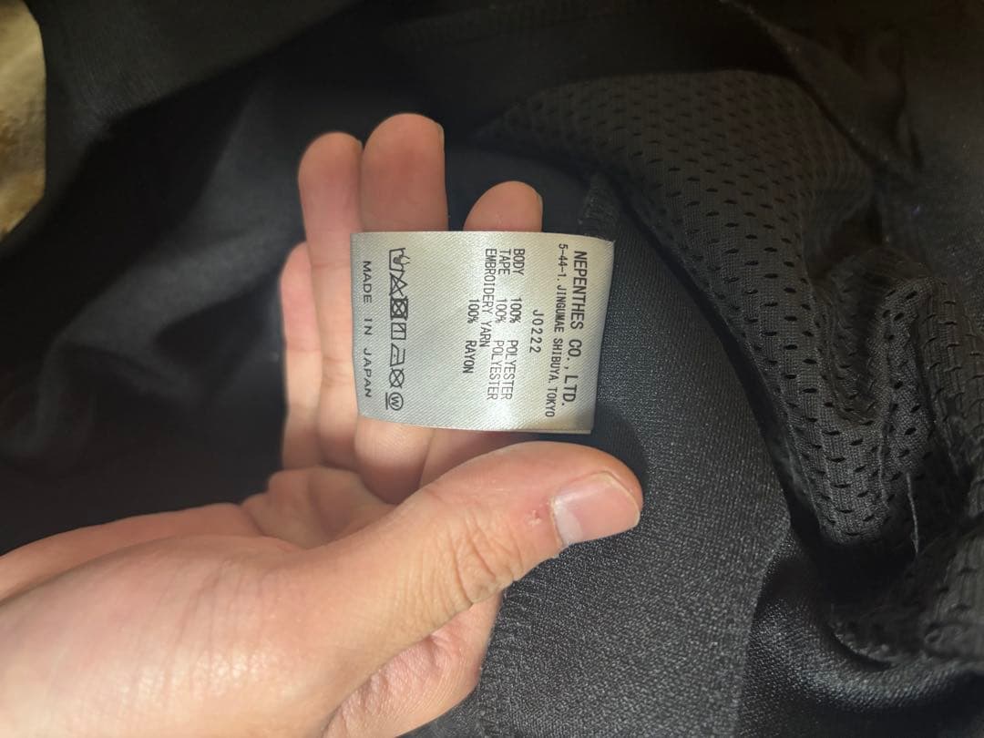 Needles ブラック トラックジャケットL