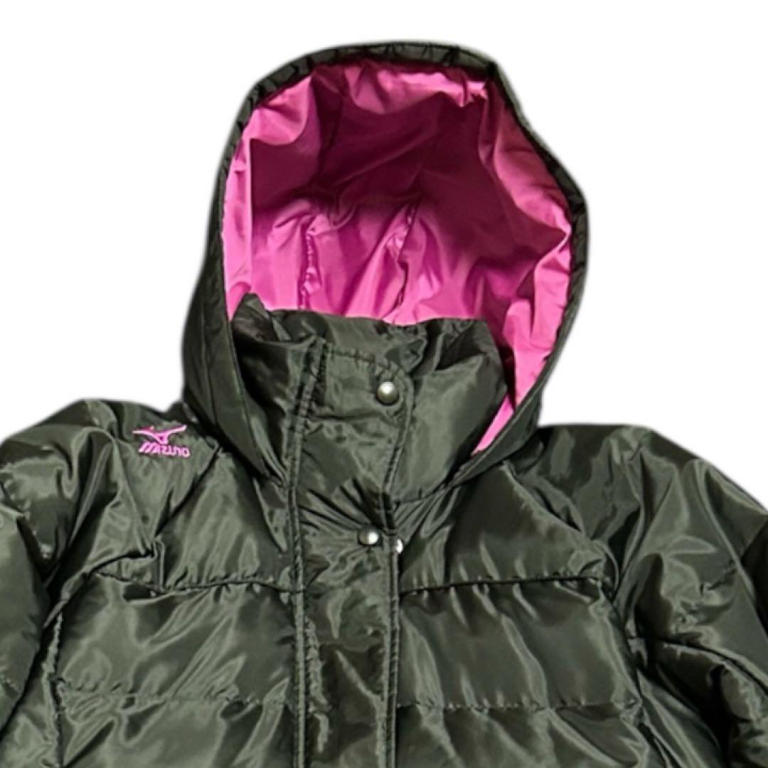 【お値下げしました】美品⭐︎ミズノ MIZUNO ベンチコートM ブラック/ピンク