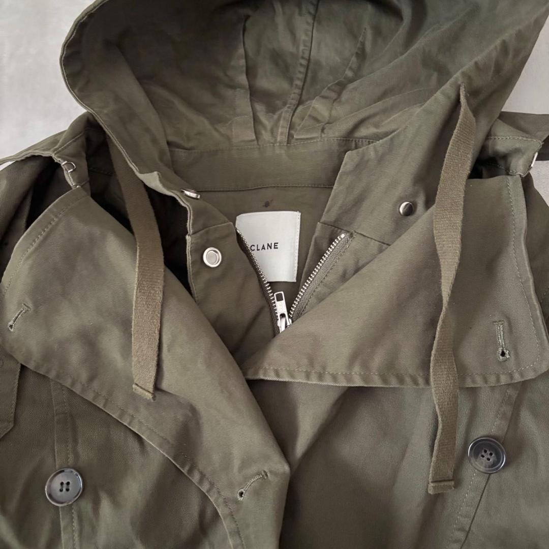 CLANE クラネ 2ウェイレイヤーミリタリーコート カーキ ポンチョ