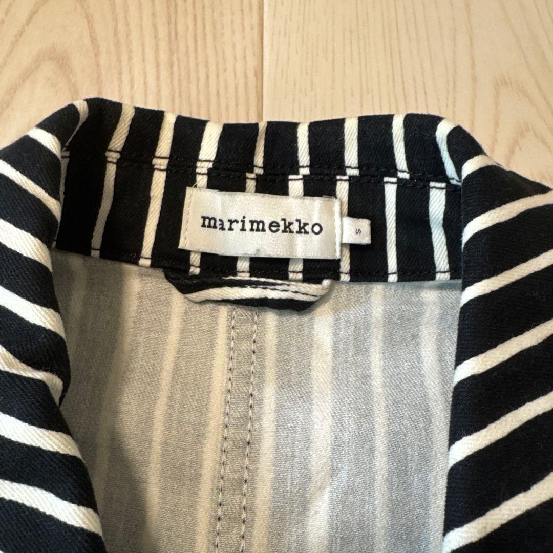 ストライプデザインコットンジャケット　マリメッコ　marimekko ピッコロ