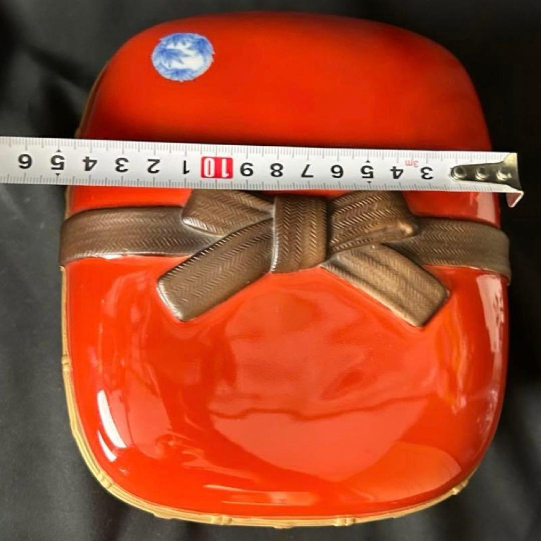 希少！ 深川製磁 百年庵 外赤丸紋 陶箱